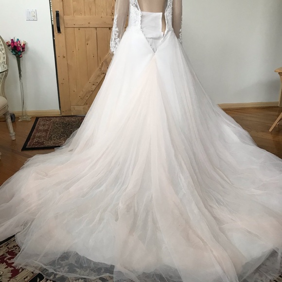 Mary’s Bridal gown size 18. Blush/Ivory - Picture 9 of 12